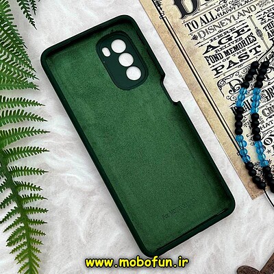 قاب گوشی Moto G51 5G موتورولا سیلیکونی اورجینال سورا SORA پاک کنی درجه یک زیربسته محافظ لنز دار سبز تیره کد 4