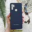 قاب گوشی Moto G60S موتورولا سیلیکونی اورجینال سورا SORA پاک کنی درجه یک زیربسته محافظ لنز دار سرمه ای کد 8