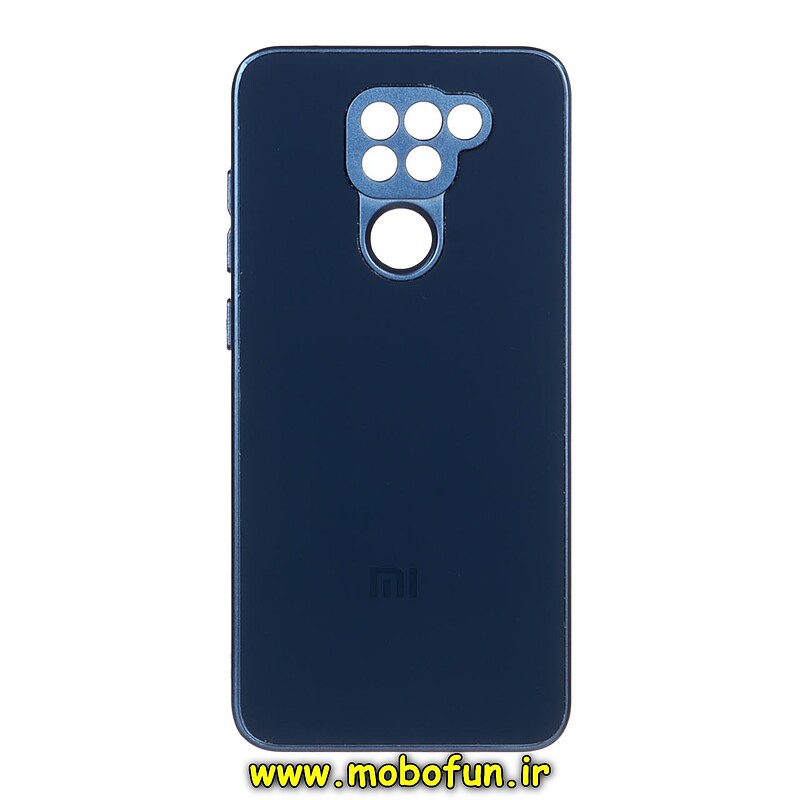 قاب گوشی Redmi Note 9 شیائومی مدل PVD ضد خش پشت گلس شیشه ای محافظ لنز دار سرمه ای کد 653