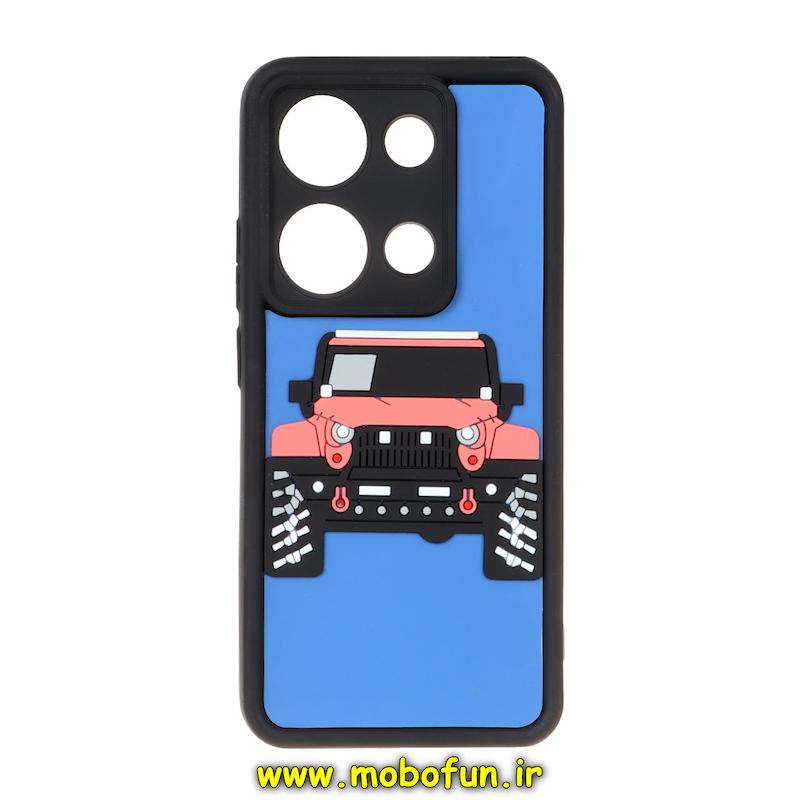 قاب گوشی Redmi Note 13 Pro 4G / Poco M6 Pro 4G شیائومی سیلیکونی برجسته سه بعدی Solid فانتزی محافظ لنزدار طرح ماشین اسپرت کد 135