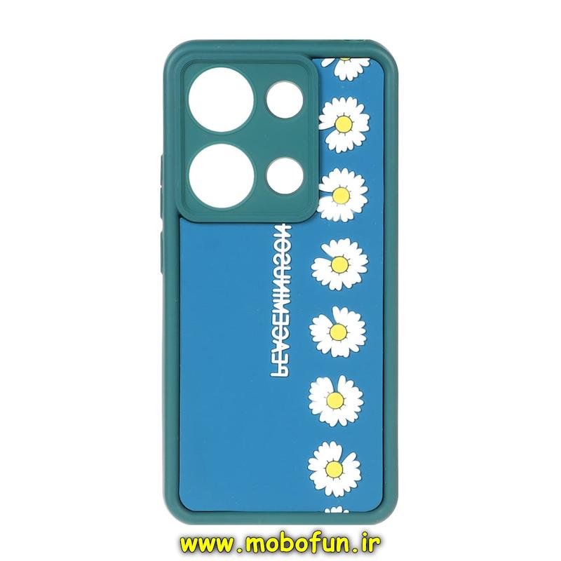 قاب گوشی Redmi Note 13 Pro 4G / Poco M6 Pro 4G شیائومی سیلیکونی برجسته سه بعدی Solid فانتزی محافظ لنزدار طرح گل بابونه کد 138