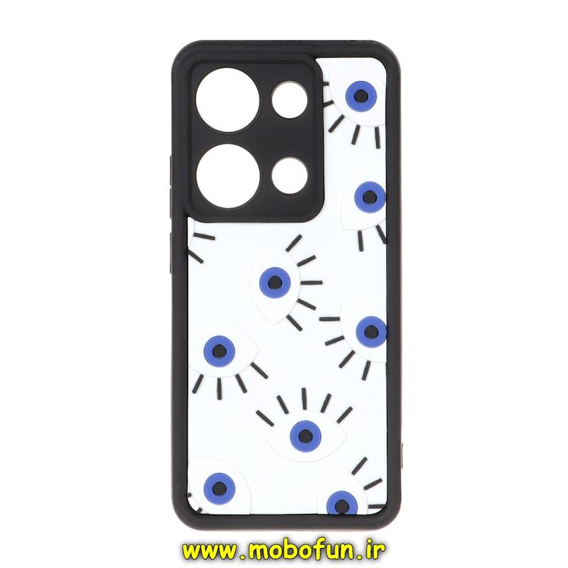 قاب گوشی Redmi Note 13 Pro 4G / Poco M6 Pro 4G شیائومی سیلیکونی برجسته سه بعدی Solid فانتزی محافظ لنزدار طرح چشم کد 146