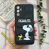 قاب گوشی Galaxy A14 4G - Galaxy A14 5G سامسونگ سیلیکون ژله ای طرح سگ PEANUTS پافر PC زیر بسته محافظ لنز دار مشکی کد 950