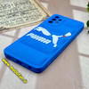 قاب گوشی Galaxy A32 5G سامسونگ سیلیکون ژله ای طرح پوما PUMA پافر PC زیر بسته محافظ لنز دار آبی کاربنی کد 365