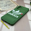 قاب گوشی Galaxy A32 5G سامسونگ سیلیکون ژله ای طرح آدیداس adidas پافر PC زیر بسته محافظ لنز دار سبز کد 367