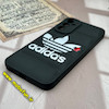 قاب گوشی Galaxy A34 سامسونگ سیلیکون ژله ای طرح آدیداس adidas پافر PC زیر بسته محافظ لنز دار مشکی کد 738