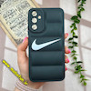 قاب گوشی Galaxy A34 سامسونگ سیلیکون ژله ای طرح نایکی NIKE پافر PC زیر بسته محافظ لنز دار مشکی کد 742
