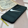 قاب گوشی Galaxy A34 سامسونگ سیلیکون ژله ای طرح نایکی NIKE پافر PC زیر بسته محافظ لنز دار مشکی کد 742