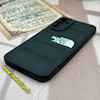 قاب گوشی Galaxy A34 سامسونگ سیلیکون ژله ای طرح THE NORTH FACE پافر PC زیر بسته محافظ لنز دار مشکی کد 743