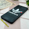 قاب گوشی Galaxy A51 سامسونگ سیلیکون ژله ای طرح آدیداس adidas پافر PC زیر بسته محافظ لنز دار مشکی کد 1104