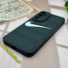 قاب گوشی Galaxy A54 سامسونگ سیلیکون ژله ای طرح نایکی NIKE پافر PC زیر بسته محافظ لنز دار مشکی کد 1030