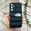 قاب گوشی Galaxy A54 سامسونگ سیلیکون ژله ای طرح THE NORTH FACE پافر PC زیر بسته محافظ لنز دار مشکی کد 1036
