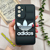 قاب گوشی Galaxy A54 سامسونگ سیلیکون ژله ای طرح آدیداس adidas پافر PC زیر بسته محافظ لنز دار مشکی کد 1037