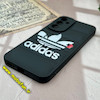 قاب گوشی Galaxy A54 سامسونگ سیلیکون ژله ای طرح آدیداس adidas پافر PC زیر بسته محافظ لنز دار مشکی کد 1037