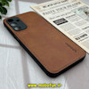 قاب گوشی Galaxy A25 سامسونگ اورجینال برند DADOO دادوو 2025 طرح دوخت HARD چرمی عسلی کد 235