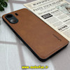 قاب گوشی Redmi 13C - Poco C65 شیائومی اورجینال برند DADOO دادوو 2025 طرح دوخت HARD چرمی عسلی کد 334