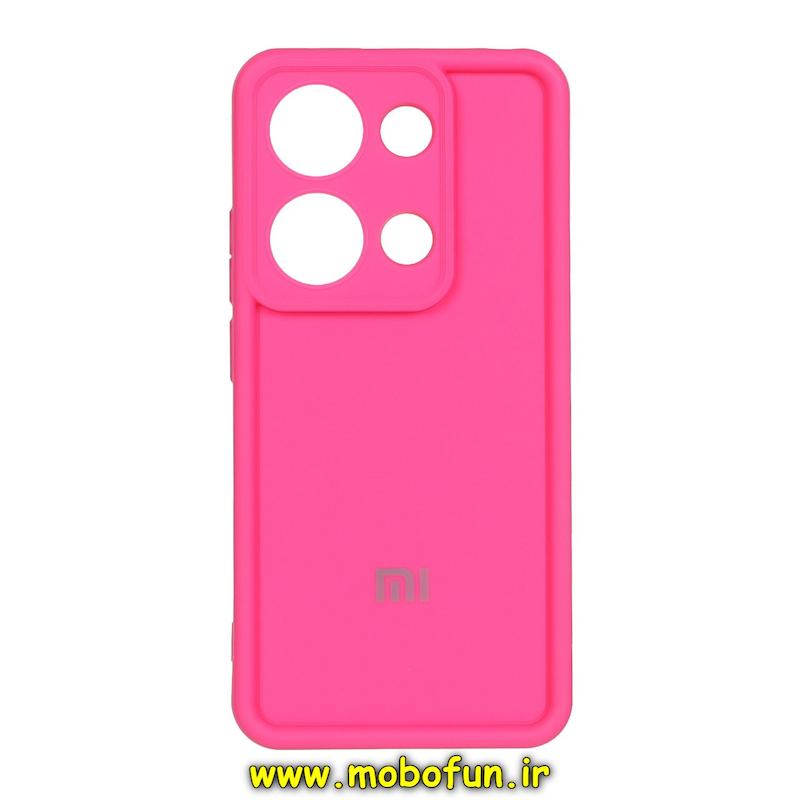 قاب گوشی Redmi Note 13 Pro 4G / Poco M6 Pro 4G شیائومی طرح سیلیکونی Solid محافظ لنزدار سرخابی کد 182