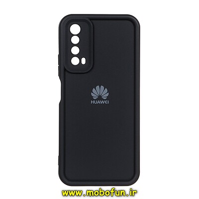 قاب گوشی Huawei Y7A هوآوی طرح سیلیکونی Solid محافظ لنزدار مشکی کد 96