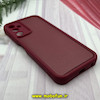 قاب گوشی Galaxy A05S سامسونگ طرح سیلیکونی Solid چرمی کبریتی محافظ لنزدار قرمز کد 237