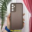 قاب گوشی Galaxy A05S سامسونگ طرح سیلیکونی Solid چرمی کبریتی محافظ لنزدار قهوه ای کد 238