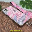 قاب گوشی Galaxy A12 - Galaxy M12 سامسونگ طرح پاستیلی آدامسی برجسته اورجینال محافظ لنز دار به همراه بند آویز ست کد 1657