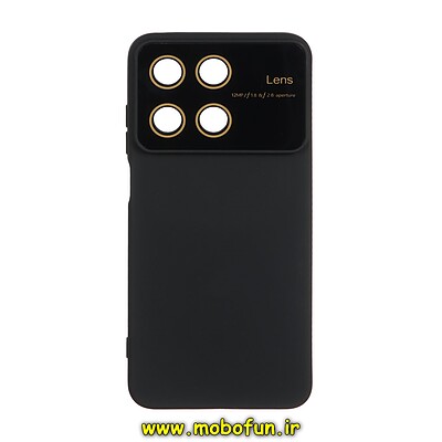 قاب گوشی Realme 11 4G ریلمی سیلیکونی Camera Lens زیر بسته محافظ لنز دار مشکی کد 7