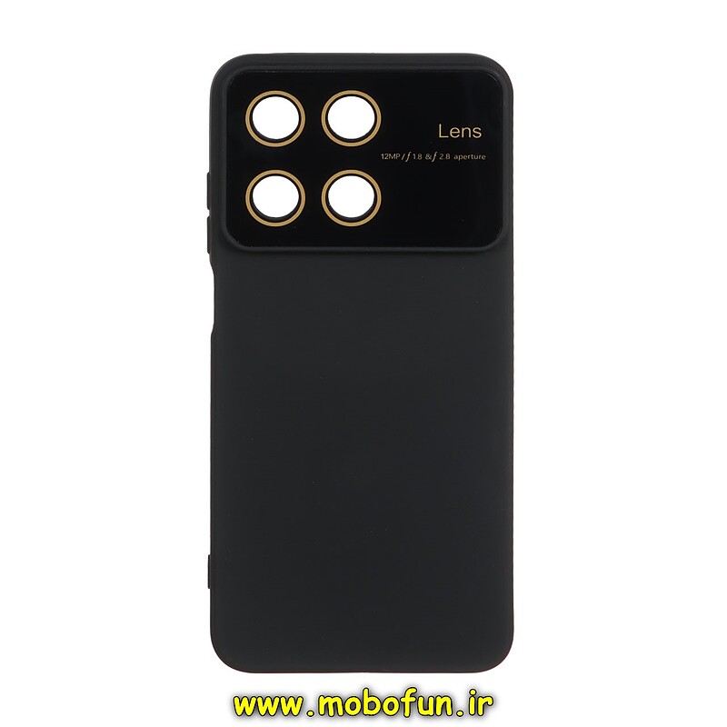 قاب گوشی Realme 11 4G ریلمی سیلیکونی Camera Lens زیر بسته محافظ لنز دار مشکی کد 7