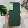 قاب گوشی Galaxy A15 سامسونگ طرح چرمی کلاسیک HARD یانگ کیت YOUNG KIT متال کیس محافظ لنز دار سبز کد 395