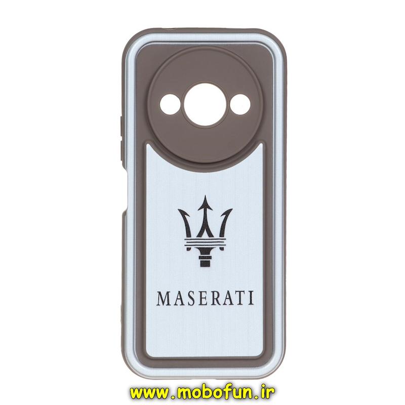 قاب گوشی Redmi A3 شیائومی طرح سیلیکونی Solid فانتزی محافظ لنزدار طرح مازراتی نسکافه ای کد 53