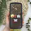 قاب گوشی Galaxy A21S سامسونگ طرح ژله ای شفاف بالشتی سه بعدی عروسکی محافظ لنز دار مشکی کد 1031