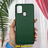 قاب گوشی Galaxy A21S سامسونگ اورجینال چرمی Leather Case لدر کیس Q Series سبز کد 1050