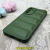 قاب گوشی Galaxy A25 سامسونگ سیلیکون ژله ای  پافر PC زیر بسته محافظ لنز دار سبز کد 271
