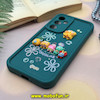 قاب گوشی Galaxy A35 سامسونگ طرح سیلیکونی Solid عروسکی برجسته محافظ لنزدار طرح خانواده باب اسفنجی سبز تیره کد 177