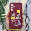 قاب گوشی Galaxy A35 سامسونگ طرح سیلیکونی Solid عروسکی برجسته محافظ لنزدار طرح خانواده باب اسفنجی قرمز کد 179