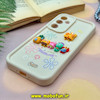قاب گوشی Galaxy A35 سامسونگ طرح سیلیکونی Solid عروسکی برجسته محافظ لنزدار طرح خانواده باب اسفنجی سفید کد 180