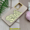 قاب گوشی Galaxy A53 سامسونگ سیلیکونی ژله ای سه بعدی برجسته گلد لاین طرح خرس تدی کرم کد 961