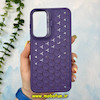 قاب گوشی Galaxy A55 سامسونگ سیلیکونی ژله ای استندشو کندو CASE PRO TOP بنفش کد 246