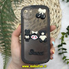 قاب گوشی iPhone 7 - iPhone 8 - iPhone SE 2020 - iPhone SE 2022 آیفون طرح ژله ای شفاف بالشتی سه بعدی عروسکی محافظ لنز دار مشکی کد 661