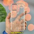 قاب گوشی iPhone 12 - iPhone 12 Pro آیفون طرح اکلیلی رزینی پشت طلق شفاف لاکچری پاپیونی کرومی کد 978
