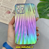 قاب گوشی iPhone 12 Pro Max آیفون طرح صدفی هولوگرامی اورجینال Q SERIES محافظ لنز دار کد 893