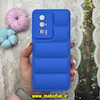 قاب گوشی Poco F5 Pro شیائومی سیلیکون ژله ای  پافر PC زیر بسته محافظ لنز دار آبی کد 79