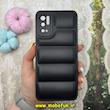 قاب گوشی Poco M3 Pro - Redmi Note 10 5G - Redmi Note 11 SE شیائومی سیلیکون ژله ای  پافر PC زیر بسته محافظ لنز دار مشکی کد 30394