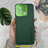 قاب گوشی Redmi 12C - Poco C55 - Redmi 11A شیائومی طرح چرمی کلاسیک HARD یانگ کیت YOUNG KIT متال کیس محافظ لنز دار سبز کد 549
