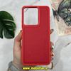 قاب گوشی Redmi 13C - Poco C65 شیائومی طرح چرمی کلاسیک HARD یانگ کیت YOUNG KIT متال کیس قرمز کد 371