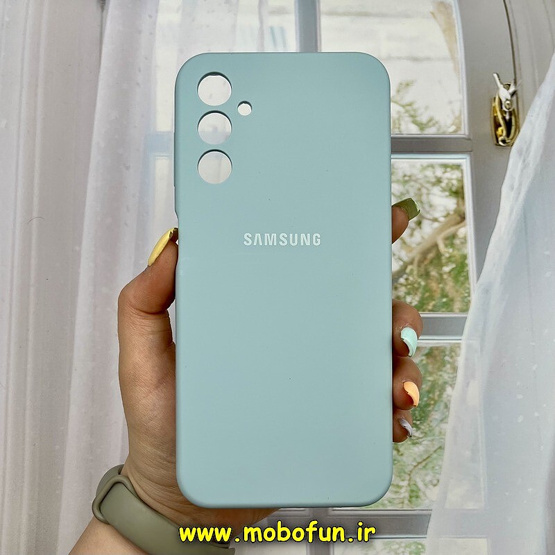 قاب گوشی Galaxy A14 سامسونگ سیلیکونی اورجینال سورا SORA پاک کنی درجه یک زیربسته آبی روشن محافظ لنز دار کد 1023