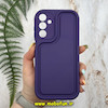 قاب گوشی Galaxy A15 سامسونگ طرح سیلیکونی Solid جدید محافظ لنزدار بنفش کد 416