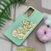 قاب گوشی Xiaomi Redmi Note 11 Pro 4G Global - Redmi Note 11 Pro 5G Global - Redmi Note 11E Pro 5G - Redmi Note 12 Pro 4G شیائومی سیلیکونی ژله ای سه بعدی برجسته گلد لاین طرح خرس تدی سبز پاستلی کد 1146