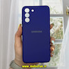 قاب گوشی Galaxy S21 FE سامسونگ سیلیکونی های کپی زیربسته محافظ لنز دار ارغوانی کد 1164