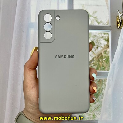 قاب گوشی Galaxy S21 FE سامسونگ سیلیکونی های کپی زیربسته محافظ لنز دار خاکستری کد 1166