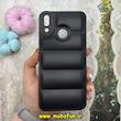 قاب گوشی Huawei Y9 2019 هوآوی سیلیکون ژله ای  پافر PC زیر بسته محافظ لنز دار مشکی کد 131